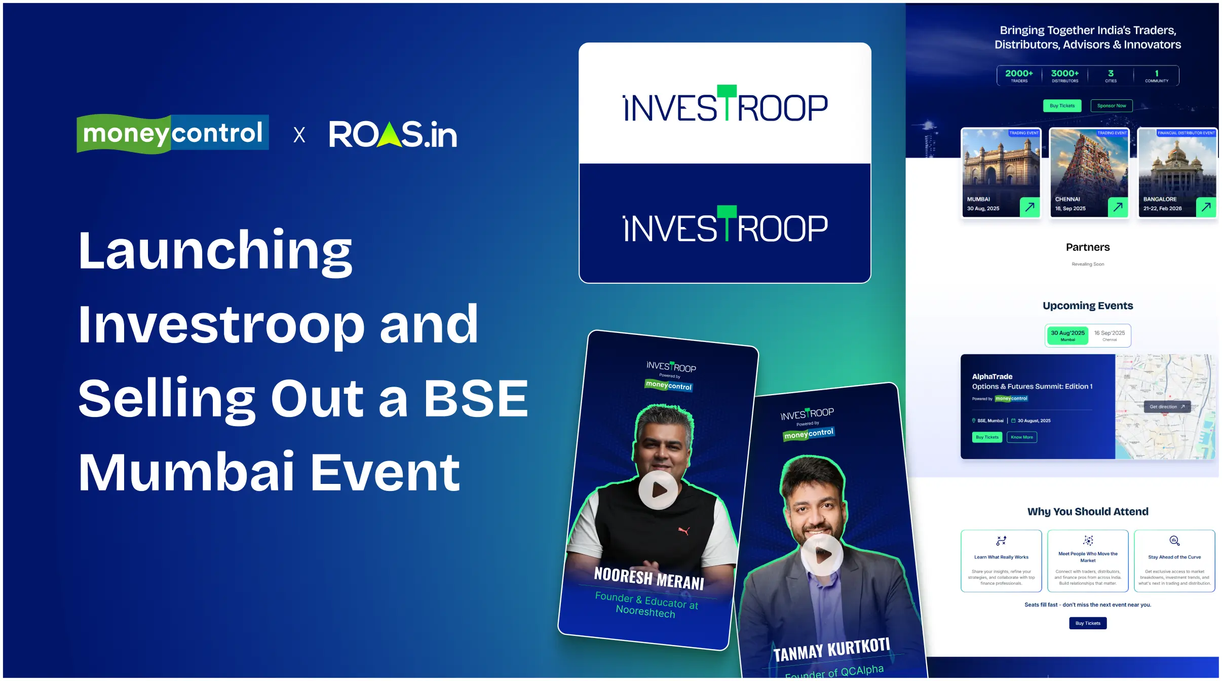 Investroop by Moneycontrol & Quantman: Community Digital Launch & Event Ticket Sales